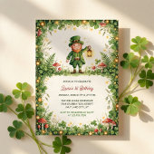 Lucky Leprechaun St Patrick First Birthday Party 招待状