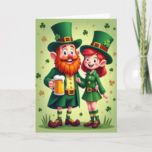 Lucky Leprechauns Celebration Card カード (正面)