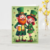 Lucky Leprechauns Celebration Card カード (黄色い花)