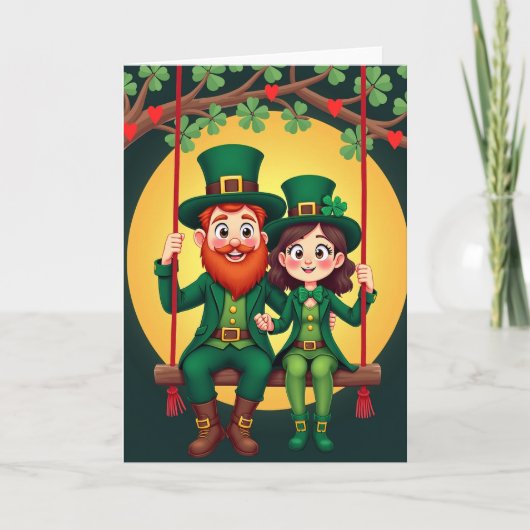 Lucky Leprechauns Love Card カード (正面)