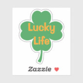 Lucky Life Four-Leaf Clover St Patrick's Day シール (シート)