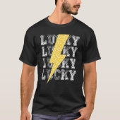 Lucky Lightning Bolt St Patrick's Day C Horseshoe Tシャツ (正面)