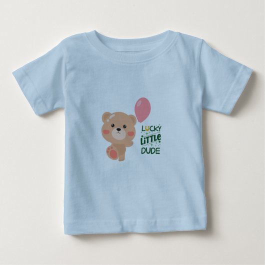 “Lucky Little Dude Toddler T-Shirt | Cute St. Patr ベビーTシャツ (正面)
