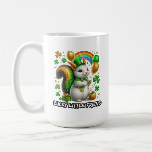 Lucky Little Friend Squirrel コーヒーマグカップ (左)