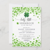Lucky Little Shamrock Baby Shower 招待状 (正面)
