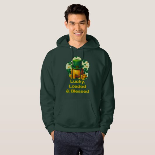 Lucky Loaded Blessed St Patrick’s Day  - camiseta パーカ (正面フル)