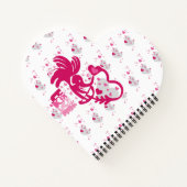 LUCKY LOVE ELEPHANT CUPID ELEPHANT BY MASANSER ノートブック (裏面)