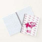 LUCKY LOVE ELEPHANT CUPID ELEPHANT BY MASANSER ノートブック (内部)