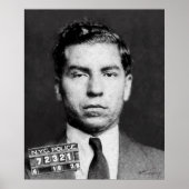LUCKY LUCIANO MUGSHOT PAINTERLY ポスター (正面)