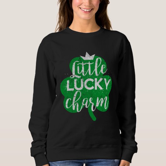 Lucky Luck Cute Irish Ireland St Patricks Drinkin スウェットシャツ (正面)