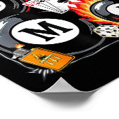 Lucky Mama Billiard 8 Cherry Mother's Day Mom Life ポスター (角)