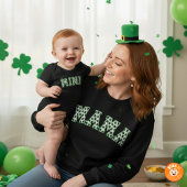 Lucky Mama Clover St. Patrick's Day Mama Shamrock スウェットシャツ
