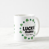 Lucky Mama Coffee Mug - Personalized Gift  コーヒーマグカップ (正面右)