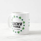 Lucky Mama Coffee Mug - Personalized Gift  コーヒーマグカップ (正面左)
