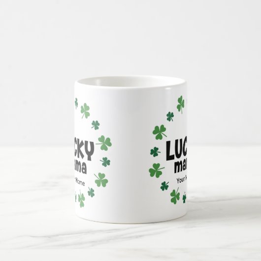 Lucky Mama Coffee Mug - Personalized Gift  コーヒーマグカップ (中央)