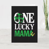 Lucky Mama Shamrock Pattern Card カード (正面)