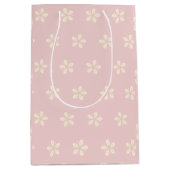 Lucky Mandarin Blossom - Pink - Lunar New Year ミディアムペーパーバッグ (正面)