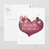 Lucky MeおばあちゃんTシャツとギフト ポストカード (正面/裏面)