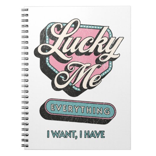 Lucky Me – Positive Energy Notebook ノートブック (正面)