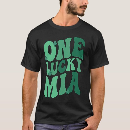 Lucky Mia Grandmother St Patrick's Day Mia Grandma Tシャツ (正面)