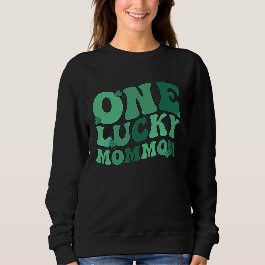 Lucky Mommom Grandmother St Patrick's Day Mommom G スウェットシャツ (正面)