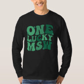 Lucky MSW St Patrick's Day Master Of Social Work S Tシャツ (正面)