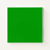 Lucky Name Personalized Clover Design ノートブック (裏面)