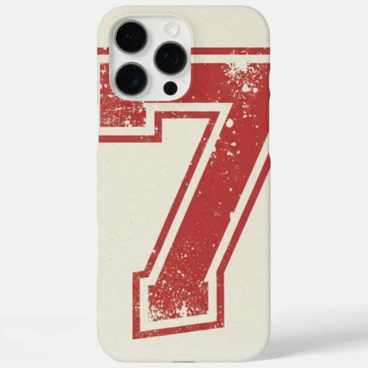 lucky number seven Case-Mate iPhoneケース (裏面)