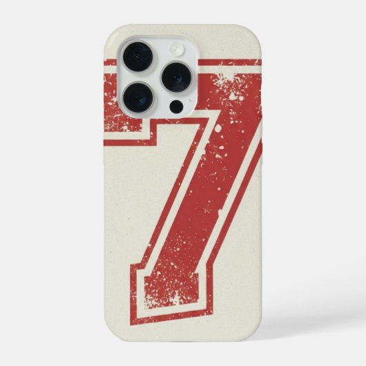 lucky number seven iPhoneケース (裏面)