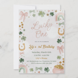 Lucky One 1st Birthday Invitation 招待状
