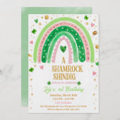 Lucky One 1st Birthday Invitation 招待状 (正面/裏面)