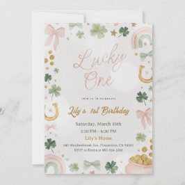 Lucky One 1st Birthday Invitation 招待状
