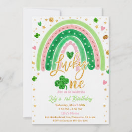 Lucky One 1st Birthday Invitation 招待状