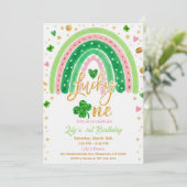 Lucky One 1st Birthday Invitation 招待状 (スタンド正面)