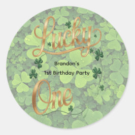 Lucky One 1st. Birthday Party ラウンドシール