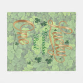 Lucky One 1st. Birthday Party Gift フリースブランケット (正面(横))