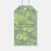 Lucky One 1st. Birthday Party Thank You ギフトタグ (裏面)