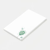 Lucky One 1st Birthday St Patricks Day Clover ポストイット (アングル)
