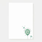 Lucky One 1st Birthday St Patricks Day Clover ポストイット (正面)