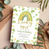 Lucky One 1st Birthday St Patrick's Day Invitation 招待状