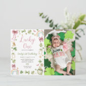 Lucky One 1st Birthday St Patrick's Invitation 招待状 (スタンド正面)