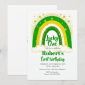Lucky One Birthday, Shamrock Birthday Invite 招待状 (正面/裏面)