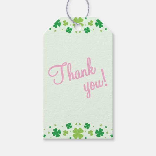 Lucky One First 1st Birthday Party ギフトタグ (正面)