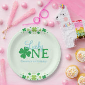 Lucky One First 1st Birthday Party ペーパープレート (パーティー)