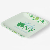 Lucky One First 1st Birthday Party ペーパープレート (傾斜あり)