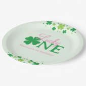 Lucky One First 1st Birthday Party ペーパープレート (アングル)