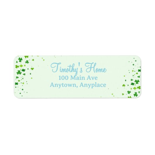 Lucky One First 1st Birthday Party ラベル (正面)