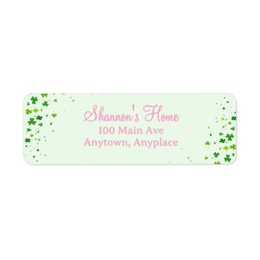 Lucky One First 1st Birthday Party ラベル (正面)