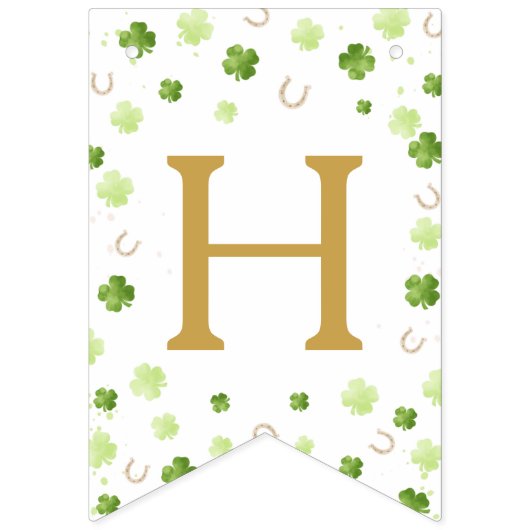 Lucky One First Birthday Banner バンティングフラッグ (第2の旗)