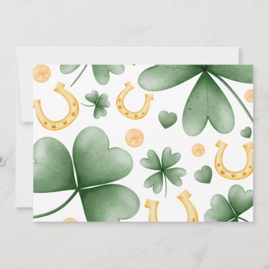 Lucky One Photo 1st Birthday Invitation 招待状 (裏面)